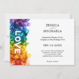 🌈 HBT TQ som målats med Kärlek Inbjudningar