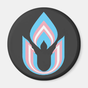 HBT TQ transgender Unitarian Universalism chalice Magnet