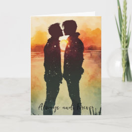 HBT-tQ Valentine-årsjubileum - gay-kort Kort