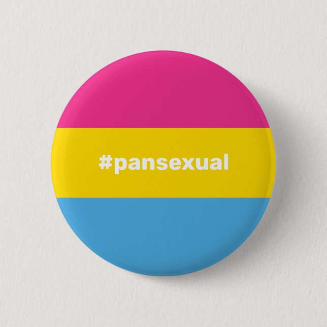 HBT TQI+ Pansexual Pride Flagga Knapp (Framsida)