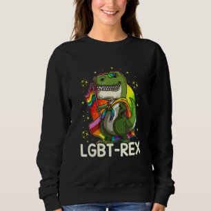 Hbt Trex Homosexuell Stolthet Lesbisk Dinosaurie T Shirt