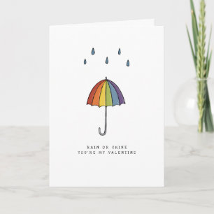 HBT Valentineser Paraply Pride Helgkort