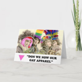 HBT-Vintage för hälsning av Helgdag för Gay- Helgkort