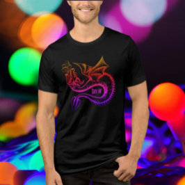 HBTQ AF Gradient Regnbågsdrake T Shirt