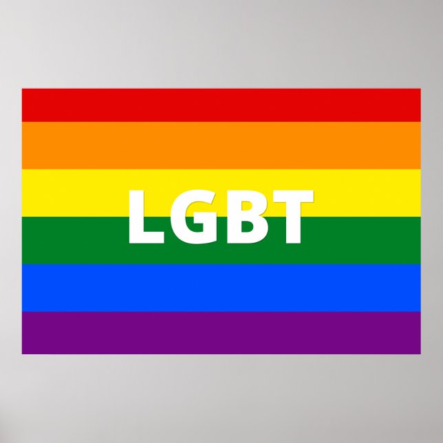 HBTQ-affisch Poster (Framsidan)