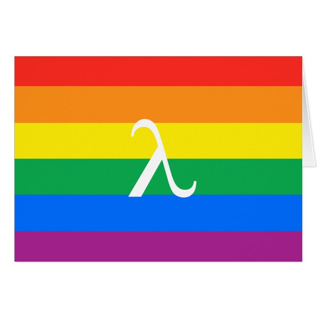 HBTQ-aktivism Hälsningskort (Framsidan Horizontal)