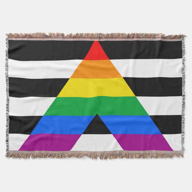 HBTQ+-allierad flagga Filt (Framsidan)