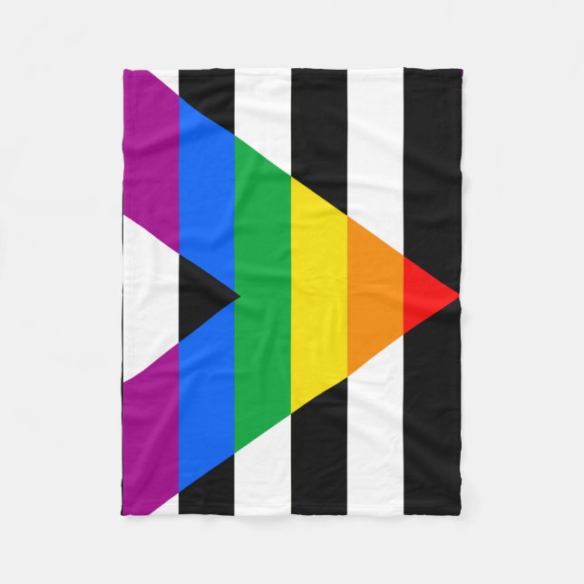 HBTQ+ Allierad Flagga Fleecefilt (Framsidan)