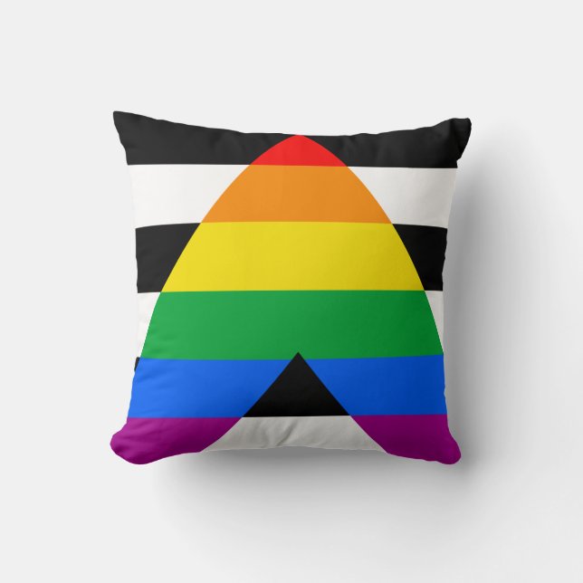 HBTQ+-allierad flagga Kudde (Framsida)