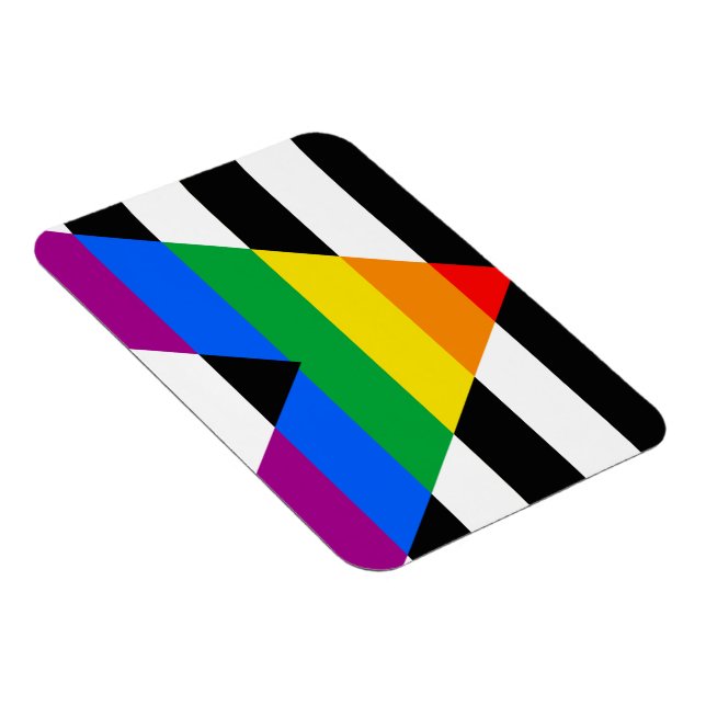 HBTQ+ Allierad Flagga Magnet (Högersidan)