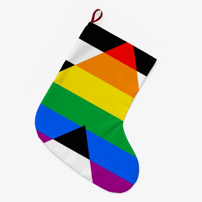 HBTQ+-allierad flagga Stor Julstrumpa (Framsidan (Hängande))