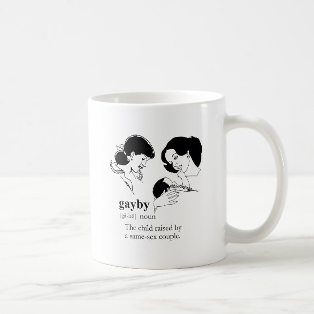 HBTQ-BARN (Lesbisk) Kaffemugg (Höger)