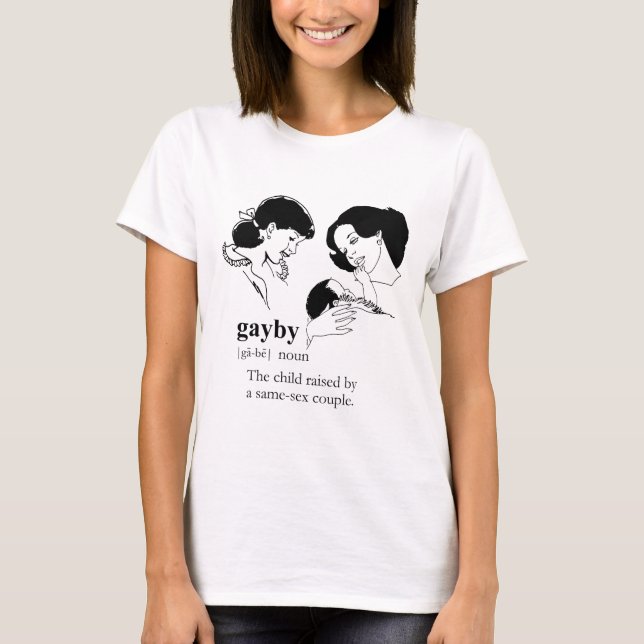 HBTQ-BARN (Lesbisk) T Shirt (Framsida)