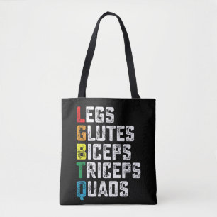 HBTQ Ben Glutes Biceps Triceps Quads Rolig Gym Tygkasse