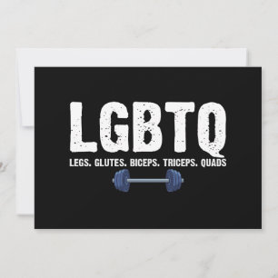 HBTQ Ben Stuss Biceps Triceps Lår Gymnäsentusiast Inbjudningar