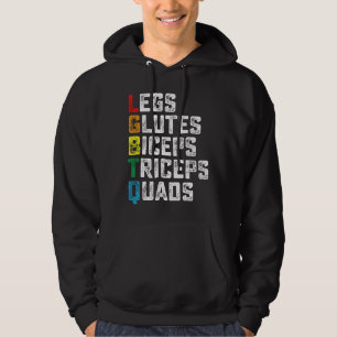 HBTQ Ben Styrketräning Biceps Triceps Quadriceps R Hoodie