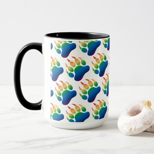 HBTQ Björn Pride Björn Tassel Inpackningspapper Mugg (Med munk)