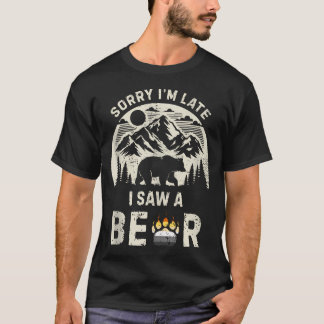 HBTQ Björn Pride Retro Vandring Rolig Fot T Shirt