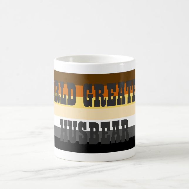 HBTQ BJÖRN VÄRLDENS BÄSTA HUSBJÖRN PRIDE FLAGGA KAFFEMUGG (Center)