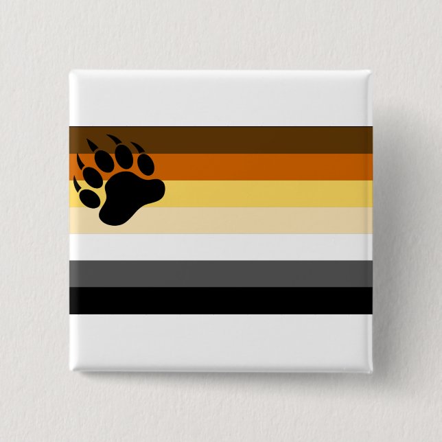 HBTQ Björnstolthetsflagga Knapp (Framsida)