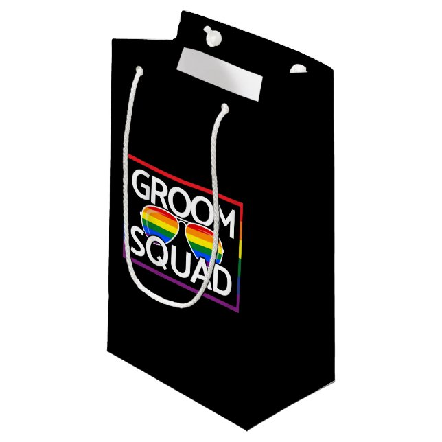 HBTQ Bröllop Gay Pride Matchande Brudtärnar Trupp (Framsidan Vinklad)