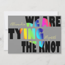 HBTQ-bröllop Spara Datumet