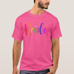HBTQ Bröllopsfest Brud T-Shirt Sällskapsdamer<br><div class="desc">HBTQ Bröllopsfest Brud T-Shirt Möhippa</div>