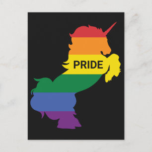 HBTQ Enhörning Vykort