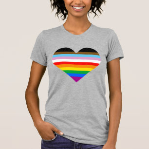 HBTQ-färgade hjärta T Shirt