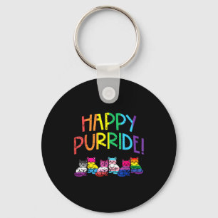 Hbtq flagg katt glad purride gay pride månad allie nyckelring