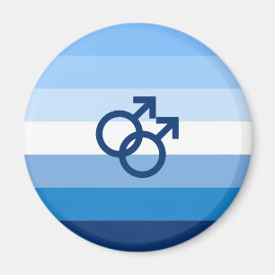 HBTQ-flagga för homosexuella män Magnet