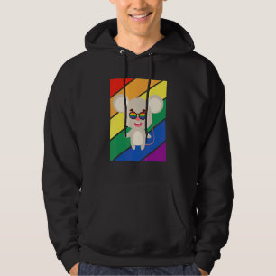 Hbtq Flagga Gay Pride Månad Regnbåge Möss Hbtq Gla Hoodie
