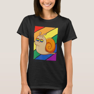 Hbtq Flagga Gay Pride Månad Regnbåge Söt Snigel Hb T Shirt