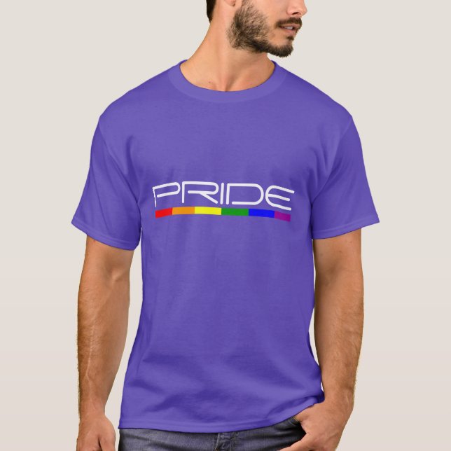 Hbtq-flagga Modern och snygg Pride T Shirt (Framsida)