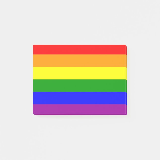 Hbtq-flagga Post-it Block (Framsida)