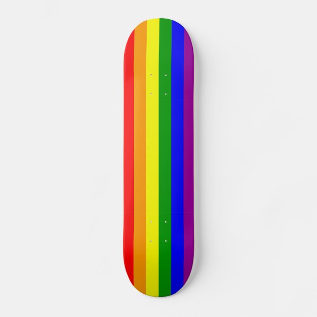 Hbtq-flagga Skateboard Bräda 20 Cm (Framsida)