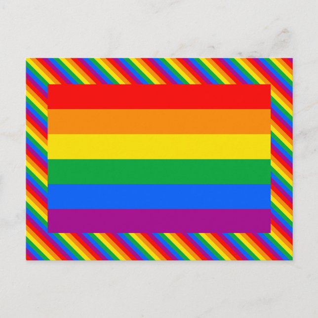 Hbtq-flagga Vykort (Framsida)