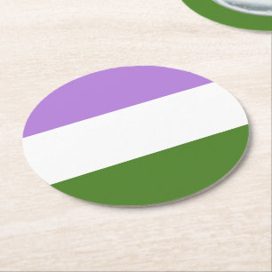 Hbtq-flaggan Underlägg Papper Rund