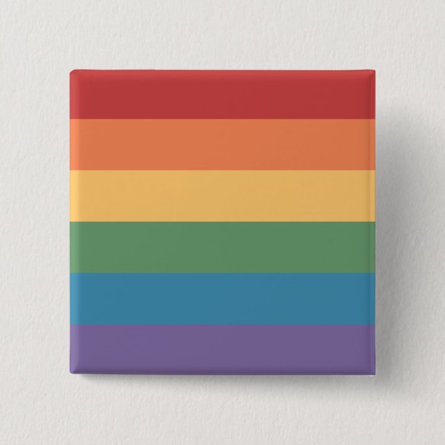 HBTQ-flaggans hemmelsfärgade nyanser Knapp (Framsida)