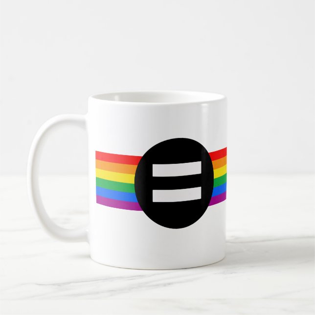 HBTQ-flaggans kaffemugg (Vänster)