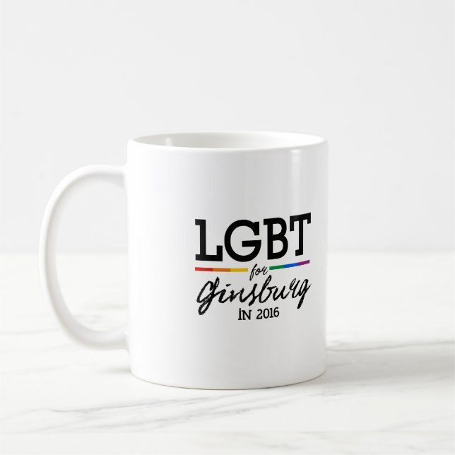 HBTQ för Ginsburg 2016 Kaffemugg (Vänster)
