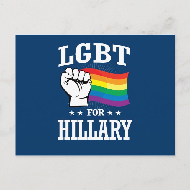 HBTQ FÖR HILLARY VYKORT (Framsida)