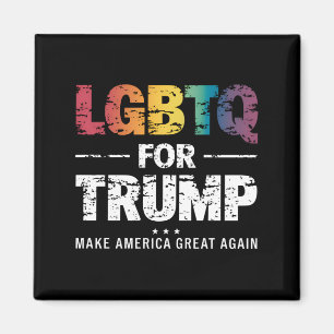 HBTQ FÖR TRUMP GAY LESBISK FÖR TRUMP 2024 MAGNET