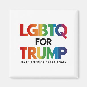 HBTQ FÖR TRUMP GAY LESBISK FÖR TRUMP 2024 MAGNET