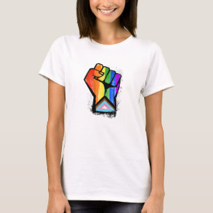 HBTQ FRAMSTEG PRIDE NÄVE T SHIRT