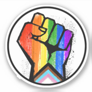 HBTQ-FRAMSTEG STOLTSHET FIST MOTSTÅND KLISTERMÄRKEN