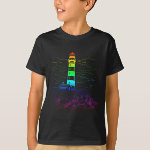 Hbtq fyr Homouell båtliv Strand Pelare Segla Sa T Shirt