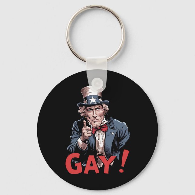 HBTQ Gay Ally Pride Månad Roligt Nyckelring (Framsida)