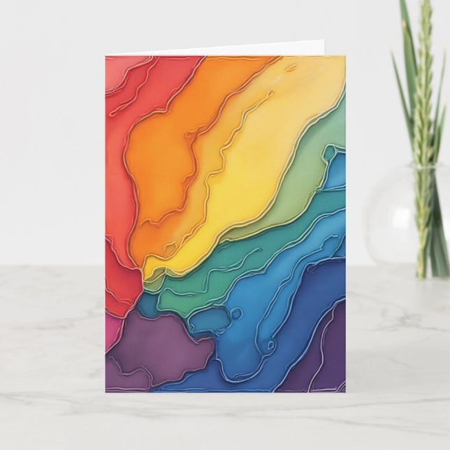 HBTQ gay i min själ Tack Kort (Framsida)