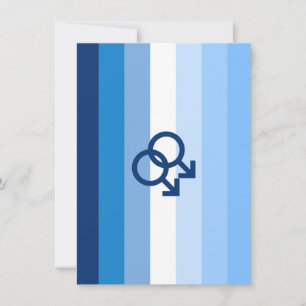 HBTQ+ Gay Manliga Pride Flagga Julkort